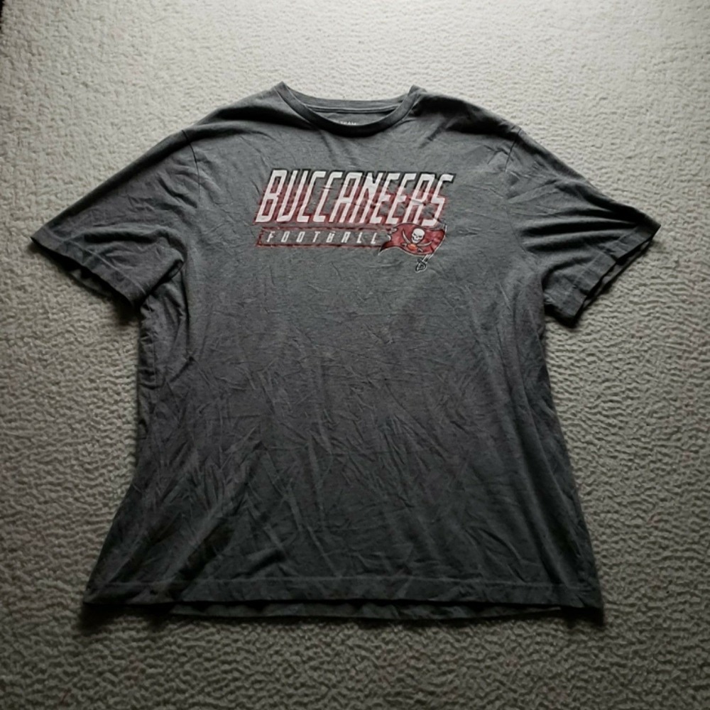 Tampa Bay Buccaneers Shirt Mens 2XL Gray NFL Football NFL Team Apparel Tee